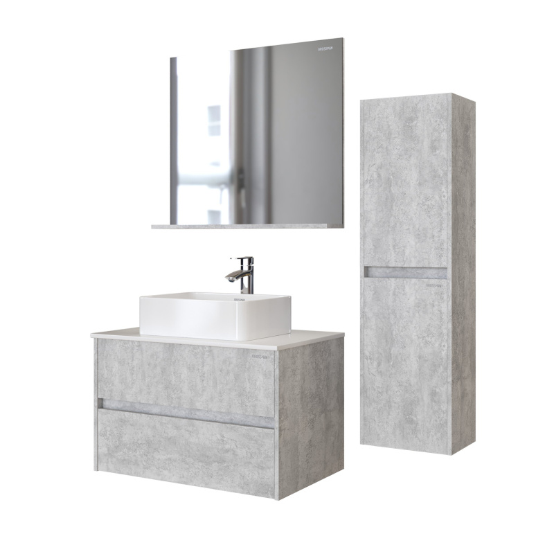 Зеркало в ванную Grossman ЭДВАНС-80 с полкой